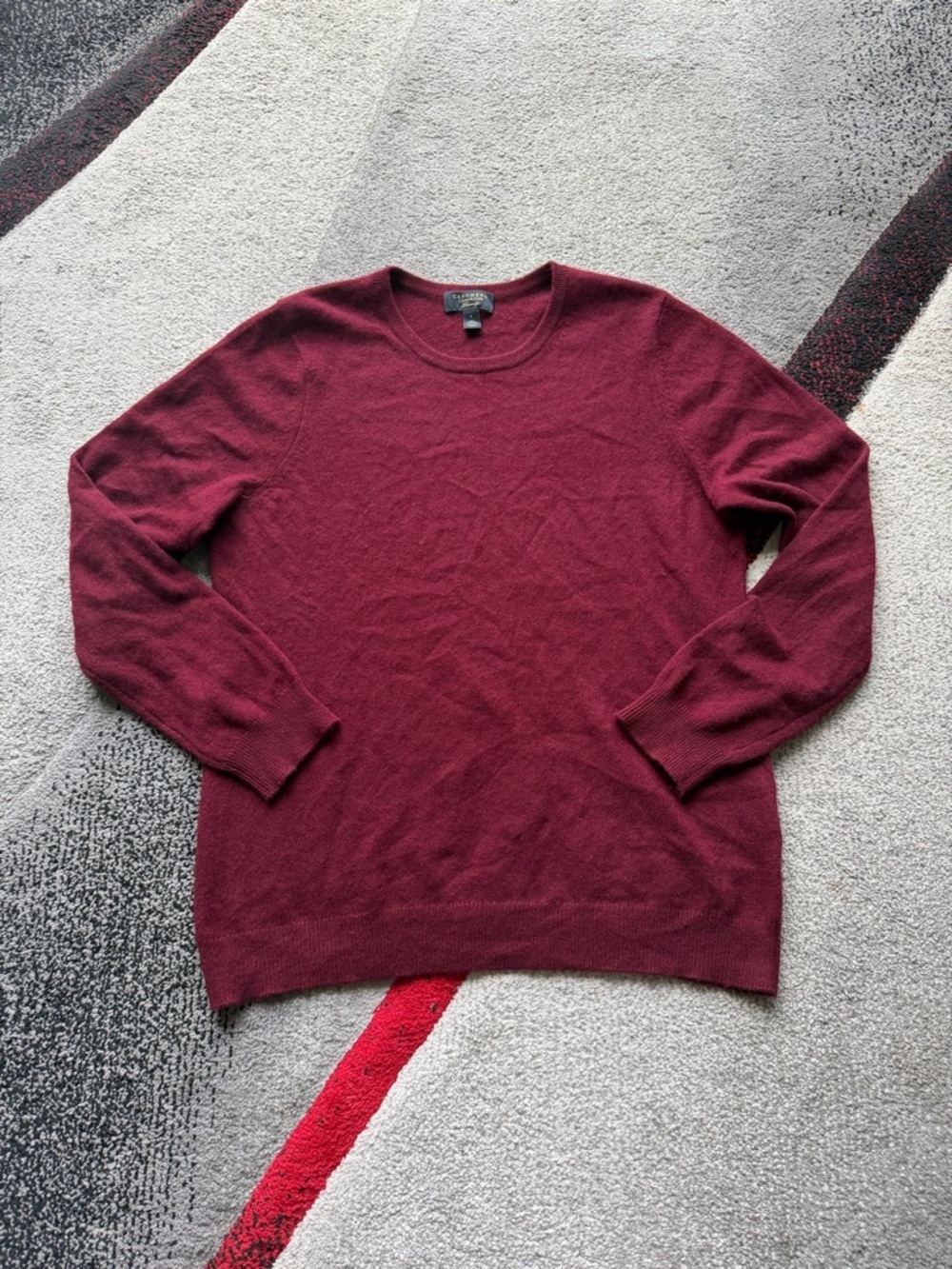 Charter Club Cashmere Luxury Burgundy Sweater
